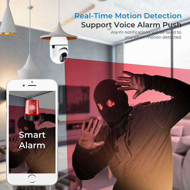 AQ-05,Light Bulb Camera,360 Degree Panoramic Smart Security Remote IP Camera, with Night Vision, IR Motion Detection, Night Vision, Two-Way Audio