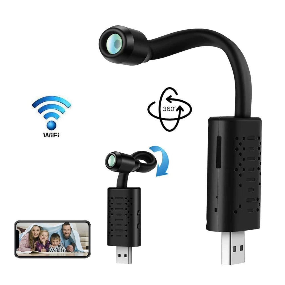 SU21,USB Universal Interface Mini Camera ,Small Portable Security Camera, Wireless WiFi ,Nanny Camera with Phone App
